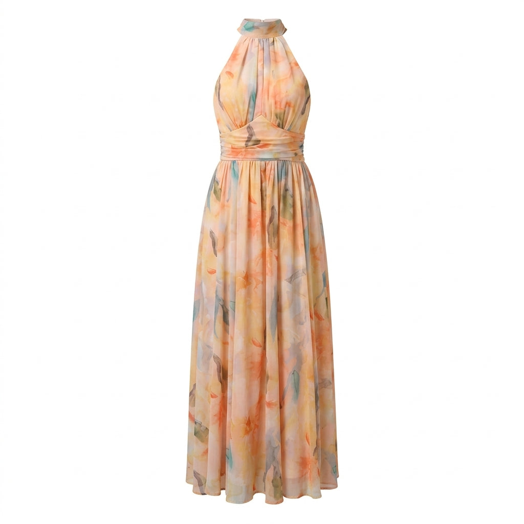 Haltr™ - Maxi Dress with Print